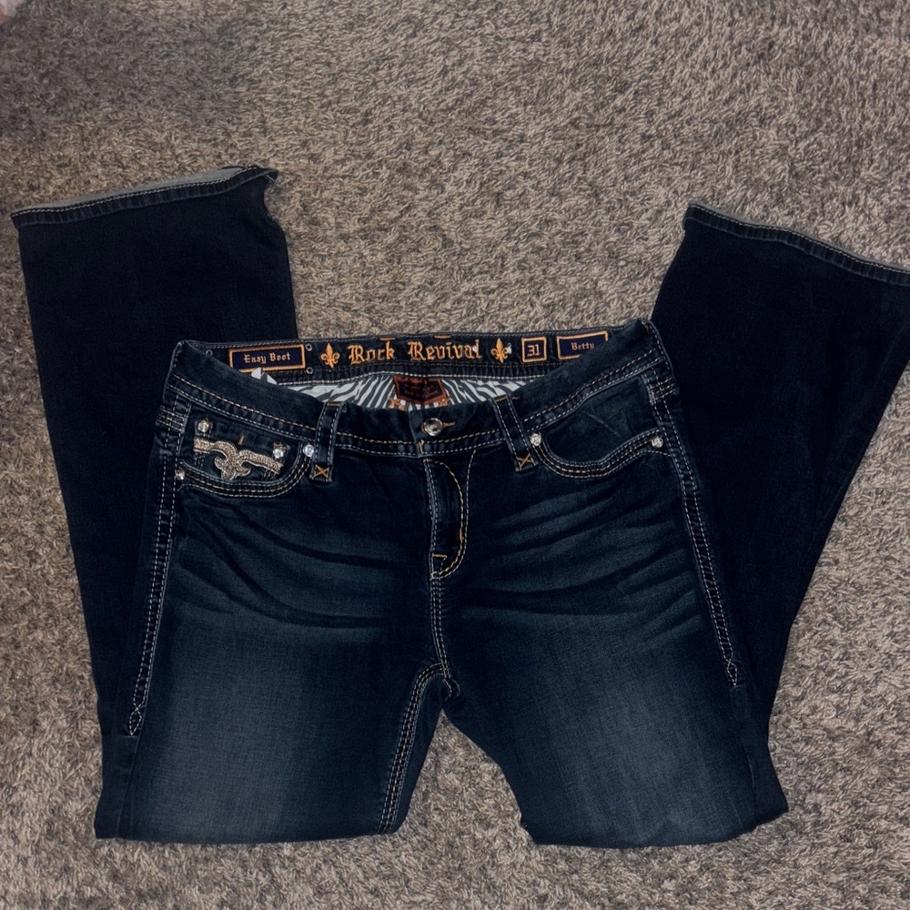 Rock Revival Women's Dark Blue Boot Cut Jeans